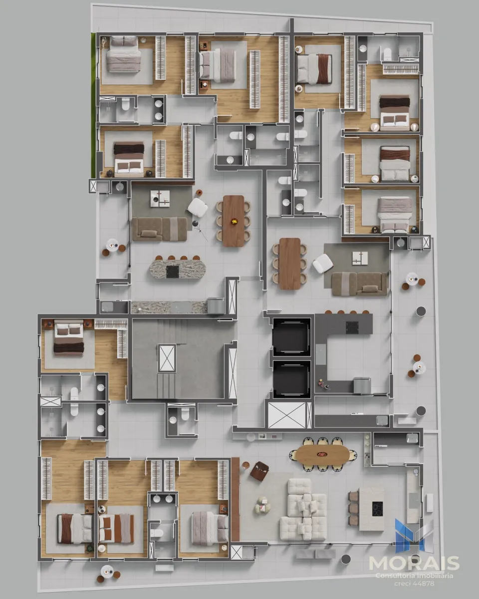 Laguna Sky Garden 1503: apartamento de 3 quartos no São Pedro em São Pedro, São José dos Pinhais — foto 3